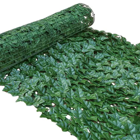 Artificial Leaf Privacy Fence Roll Wall Landscaping Fence Privacy Fence Screen Outdoor Garden Backyard Balcony Green Basket Deco