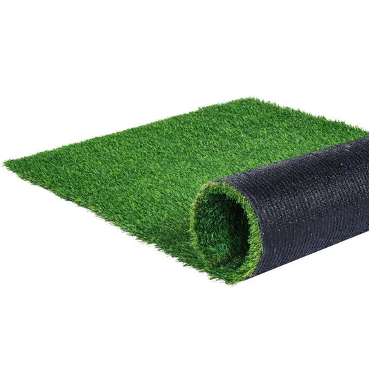 5x10ft Artificial Grass Rug Green 1.38mm Outdoor Patio Lawn Decoration Dog Mat Home Entryway Easy Clean Drainage Holes