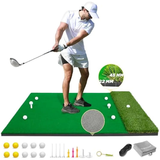 5x4ft Artificial Lawn, Thickened Golf Mat Set | Multiple Turf Options | High-Elastic, Non-Slip Base, for Indoor or outdoor