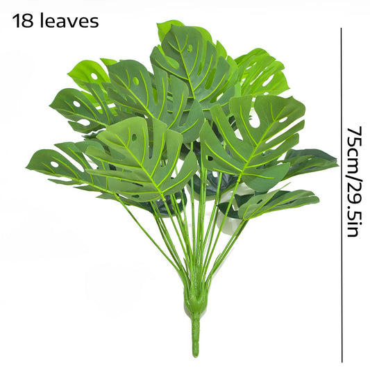 Artificial Monstera Green Plants Walk-Free Outdoor Living Room Bedroom Dress, Christmas Halloween, Holiday Decoration Gifts