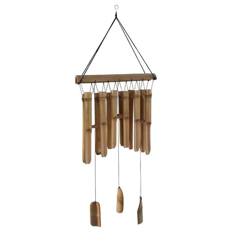 Handmade Large 34-Inch Wind Chimes with 12-Tube Double Row - Natural Soothing Sound Outdoor/ Wind- Musical Instrument, Garden & Patio Dcor, Durable Wind Chime Tower for Home,, Balcony (No Needed)