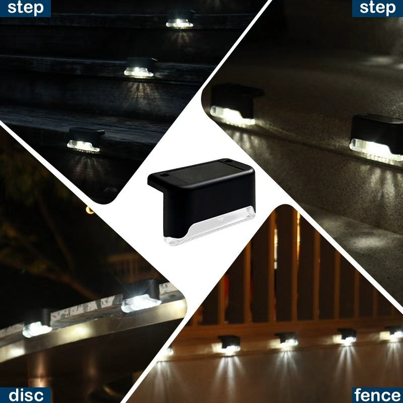 32/28/18pcs Set Of Solar Step Lights, Outdoor Step Lights, IP44 LED Solar Lights, Suitable for Outdoor Stairs, Steps, Fences, Terraces, Yards, Railings, Gardens, Backyards And Paths