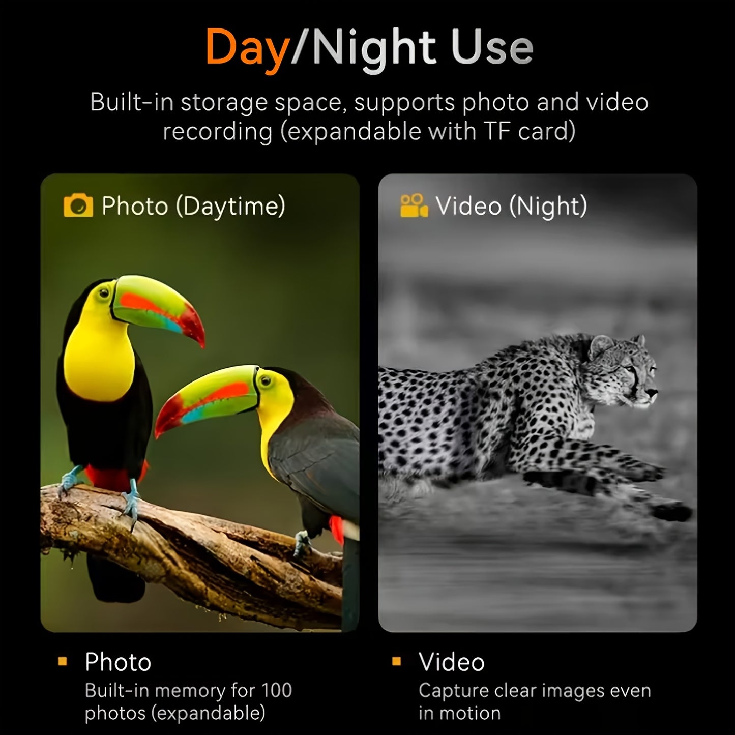 4K Night Vision Goggles for Adults Digital Infrared Binoculars with 3 Inch Screen 36MP Photo 5X Zoom 7 Level IR Rechargeable for Hunting Wildlife and Security