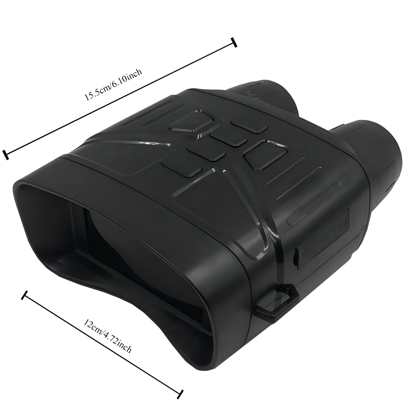 4K HD 5x Zoom Night Vision 36MP Night Infrared Detection Screen Binoculars 3.0 Inch "(800 * 480) HD TFT Screen Built-in 4000mA Lithium Battery Video Camera to Take Pictures, Full Black Observation Distance: 400m, Infrared Lam