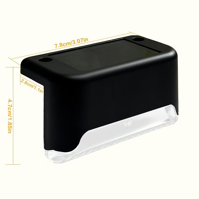 32/28/18pcs Set Of Solar Step Lights, Outdoor Step Lights, IP44 LED Solar Lights, Suitable for Outdoor Stairs, Steps, Fences, Terraces, Yards, Railings, Gardens, Backyards And Paths