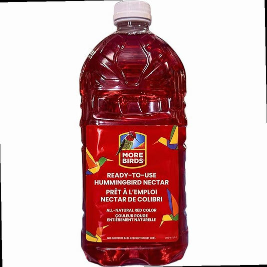 More Birds Premium Hummingbird Nectar 64 Ounces
