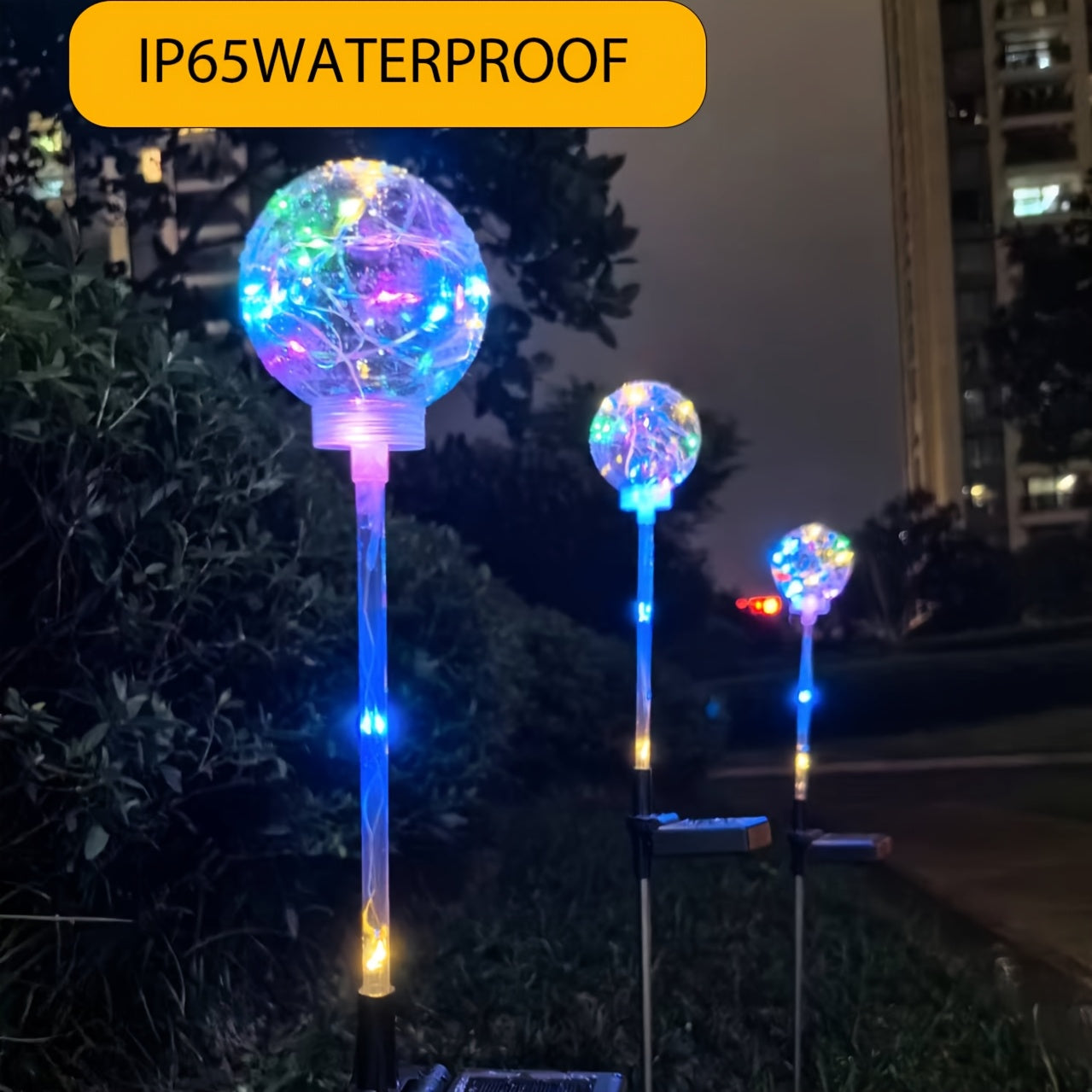 Solar Lawn Lights Colorful - Suitable for Outdoor Gardens, Pathways, And Villas, Featuring Rating
