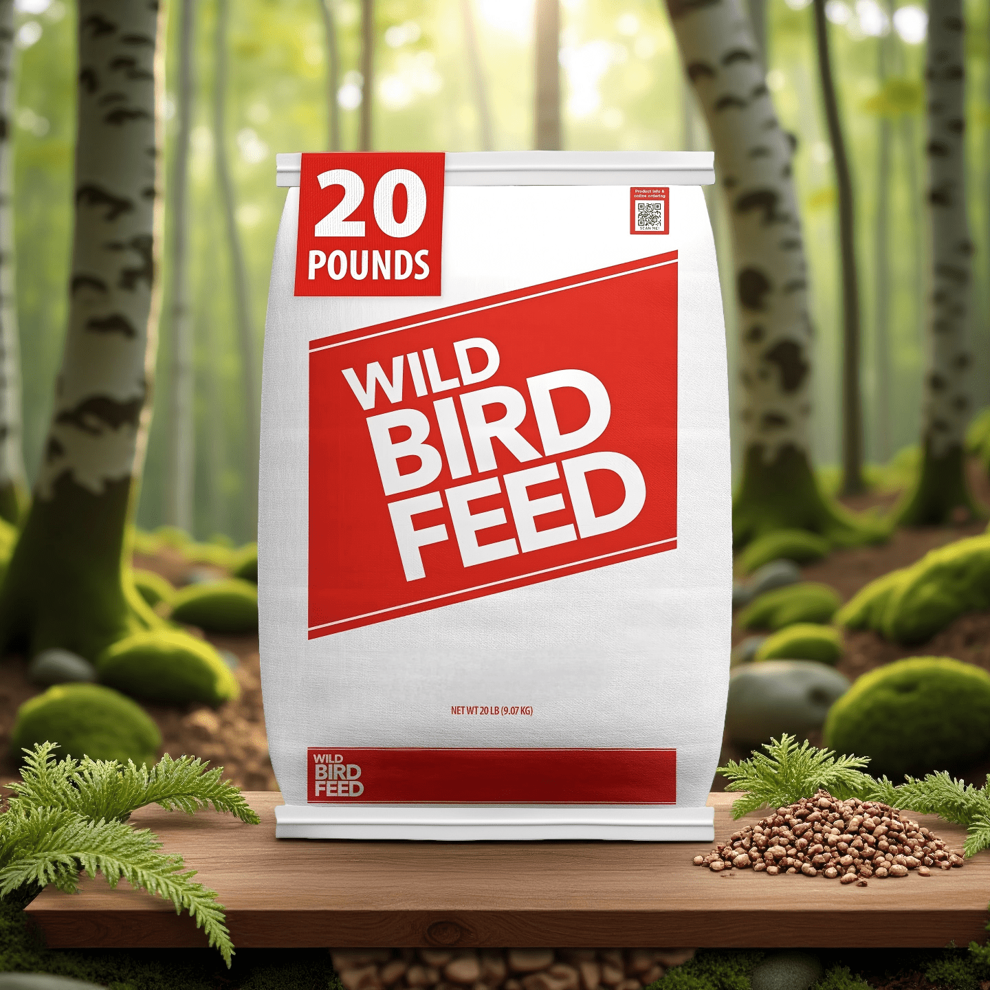 Mix Wild Bird Feed, Dry, 1 Count Per Pack, 20 lb. Bag