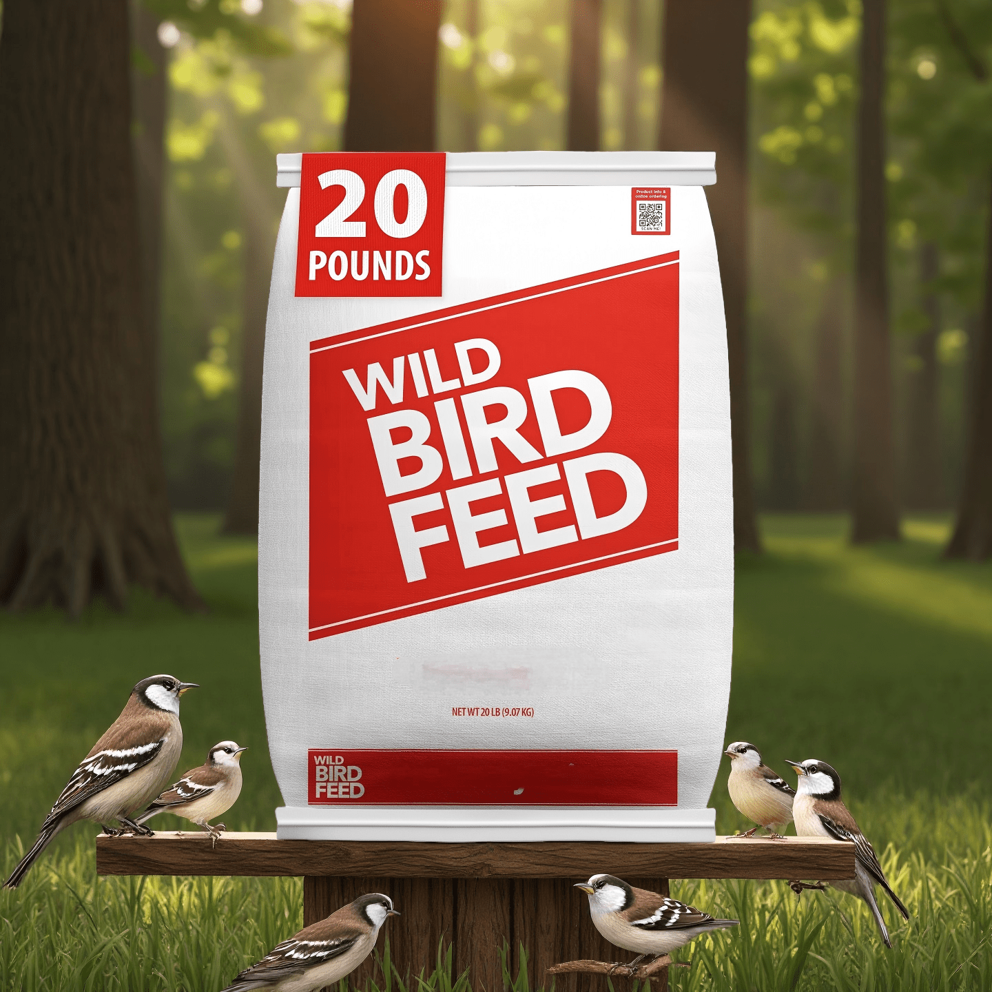 Mix Wild Bird Feed, Dry, 1 Count Per Pack, 20 lb. Bag